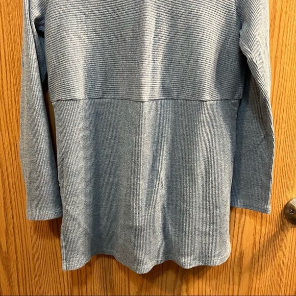 J. Jill Ribbed Keyhole Neck Hooded Top Size Small Petite - Picture 3 of 7